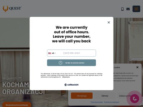 Questcm.pl - zarządzanie projektem