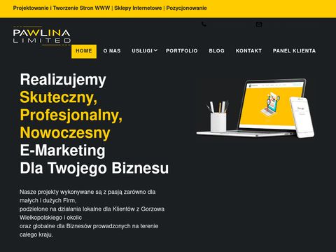 Pawlina Limited strony internetowe