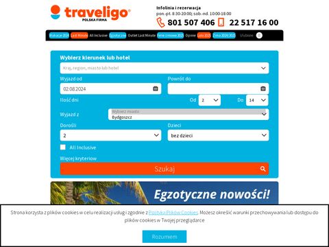 Traveligo.pl - wakacje last minute