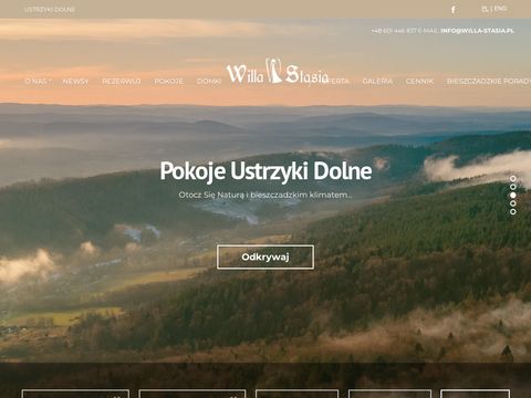 Willa-stasia.pl noclegi w Ustrzykach Dolnych