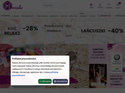 Manzuko półfabrykaty do biżuterii