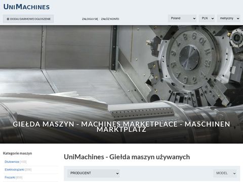 Unimachines - giełda maszyn