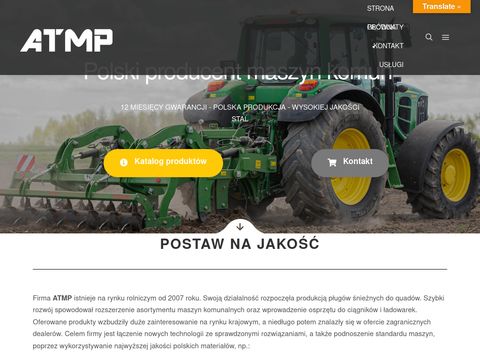 ATMP Maszyny rolnicze pługi śnieżne