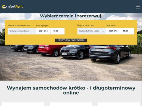 Comfortrent.com.pl wynajem aut Poznań