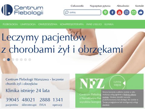 Centrumflebologii.pl usuwanie żylaków