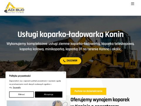 ADI-BUD - usługi minikoparką Konin