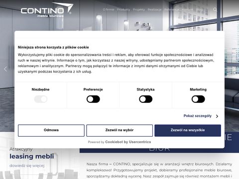 Contino.pl kompleksowe wyposażenie biur