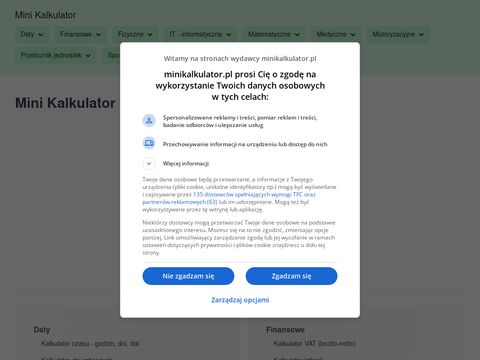Minikalkulator.pl ułamków