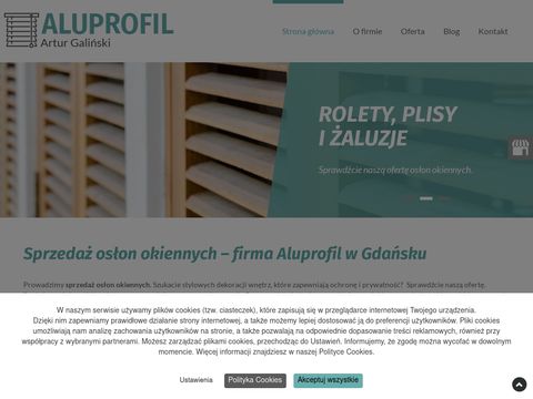 Aluprofil rolety okienne Gdańsk