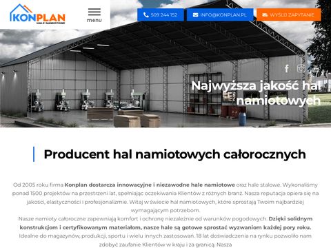 Konplan.pl - budowa hal namiotowych