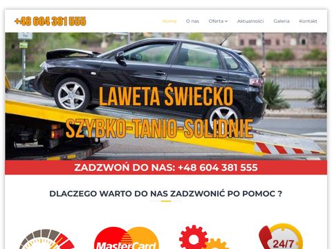 Laweta-swiecko.com.pl pomoc drogowa