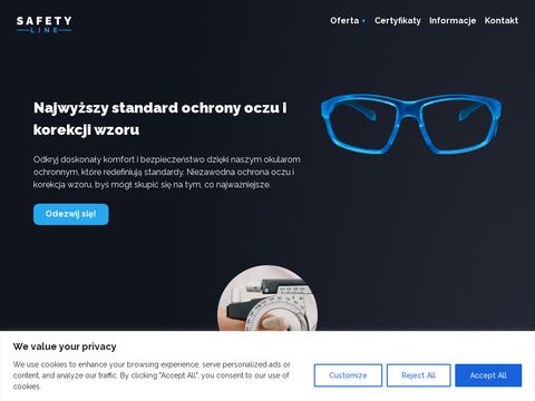 SafetyLine.pl - okulary do pracy przy komputerze