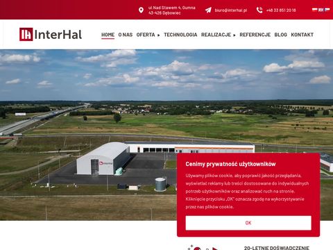 Interhal.pl - magazyny na materiały sypkie