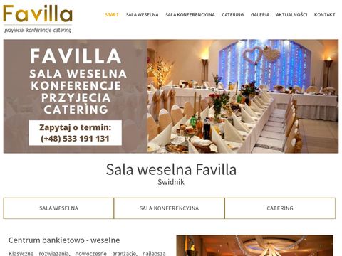 Favilla - sala weselna, restauracja