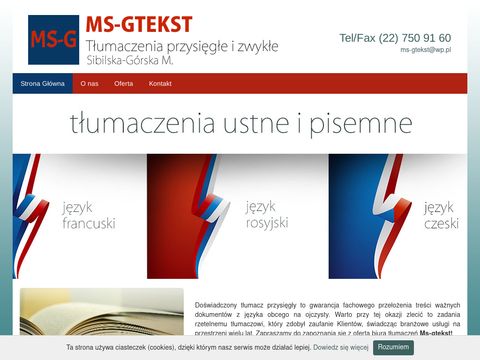 MS-Gtekst - tłumaczenia pisemne