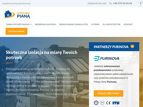 Ocieplenia-piana.pl izolacje pianką