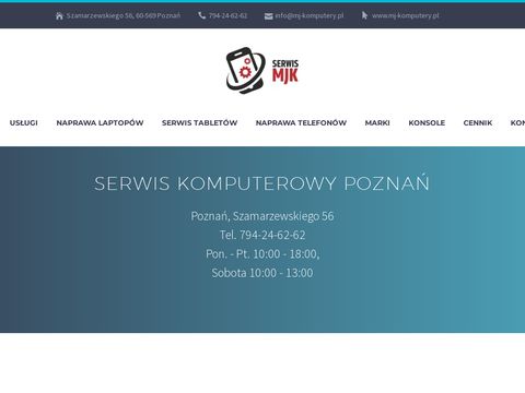 MJ Komputery serwis laptopów Poznań