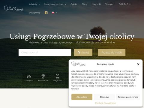 Uslugipogrzebowe.com.pl informator funeralny