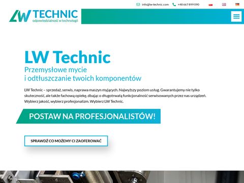 LW Technic - przemysłowe mycie