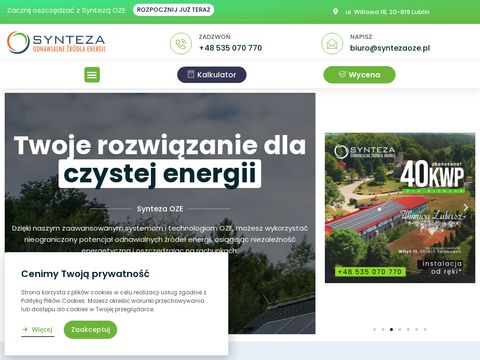 Syntezaoze.pl - instalacje fotowoltaiczne