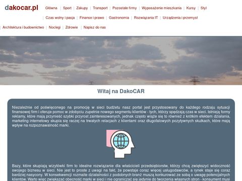 Dakocar.pl wypożyczalnia samochodów