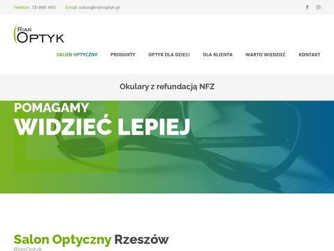 Rianoptyk.pl dobry optyk Rzeszów
