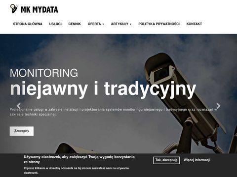 Mkmydata.pl - montaż kamer Warszawa