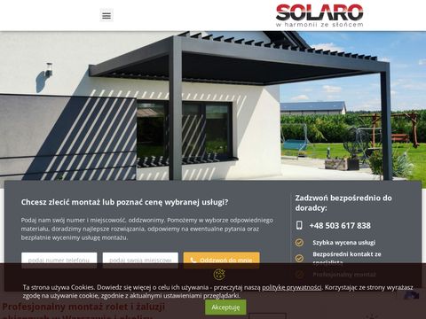 Solaro montaż rolet w Warszawie