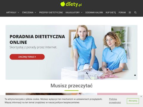 Diety.pl - kalkulator kalorii
