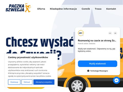 Paczkaszwecja.pl - tania paczka Szwecja Polska