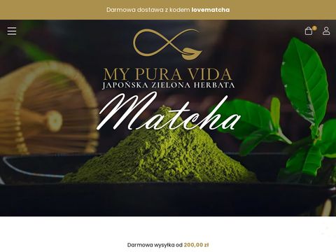 Mypuravida.pl - japońska zielona herbata Matcha