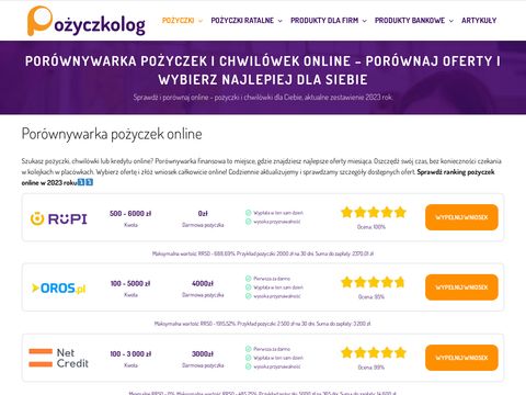 Pozyczkolog.pl - pożyczka bez BIK