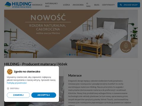 Hilding.pl - producent materacy