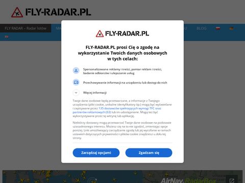 Fy-radar.pl - gdzie jest samolot