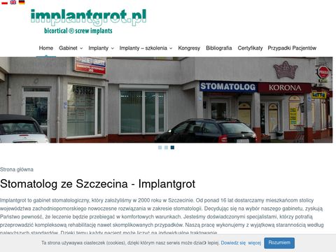 Implantgrot leczenie wady zgryzu