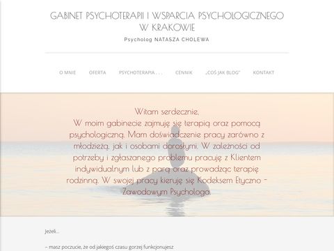 Nataszacholewa.pl psycholog Kraków