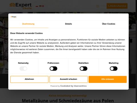 Expertzaune.com ogrodzenia i bramy z metalu