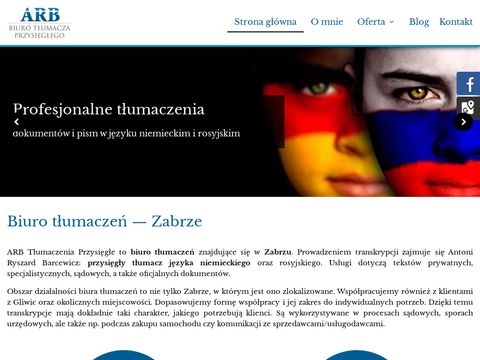 ARB tłumaczenia rosyjskiego Zabrze