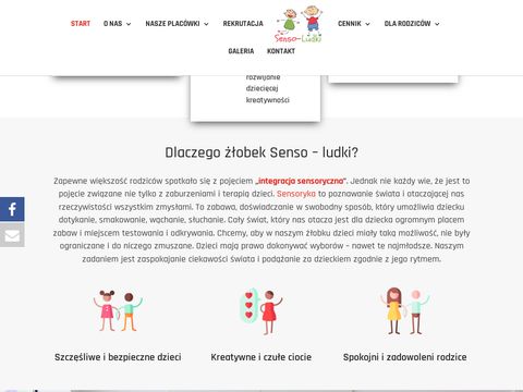 Sensoludki.pl żłobek integracja sensoryczna