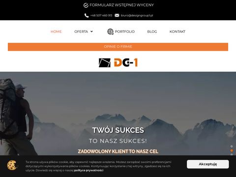 Designgroup1.pl - budowa strony internetowej