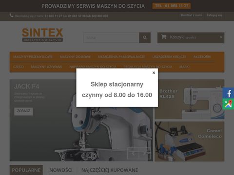 Sintex.pl maszyny do szycia