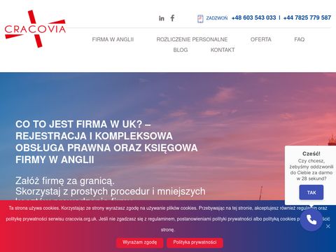 Cracovia.org.uk rejestracja firmy w Anglii