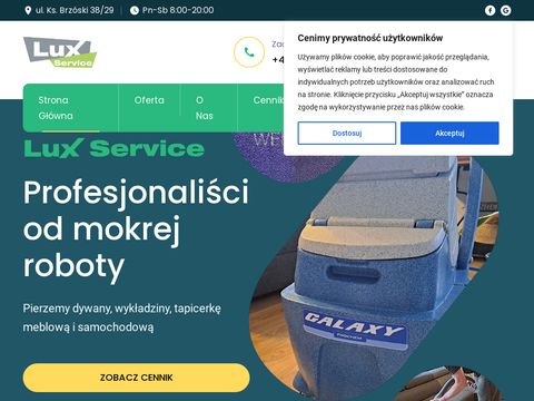 Luxservice.net.pl pranie wykładzin