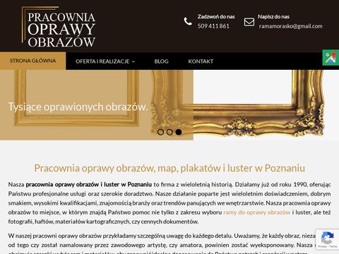 Ramy-oprawa.pl oprawianie luster