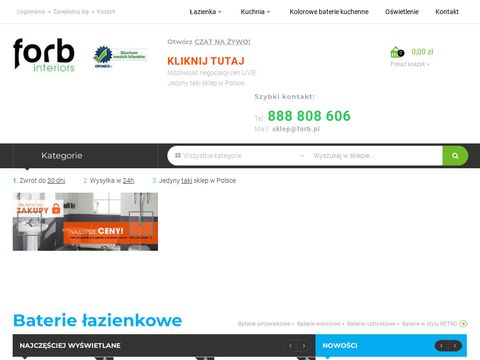 Sklepforb.pl baterie zlewozmywakowe