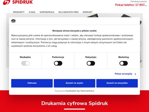 Spidruk druk na folii