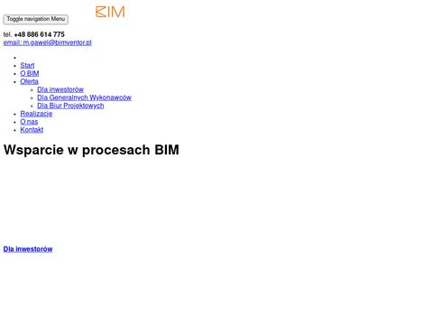 Bimventor.pl koordynacja dla inwestorów