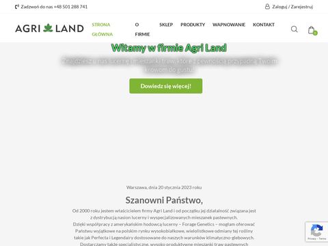 Agri Land - mieszanki traw