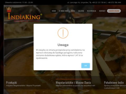 India King - restauracja Indyjska