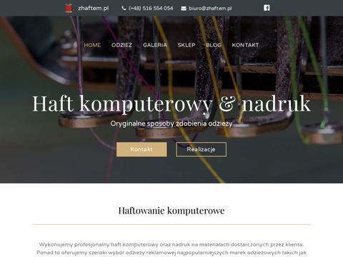 Zhaftem.pl - haft komputerowy